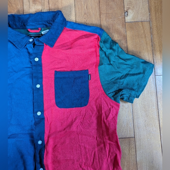 Multi-Toned Button Down Collared Tee - Primitive - Picture 4 of 4